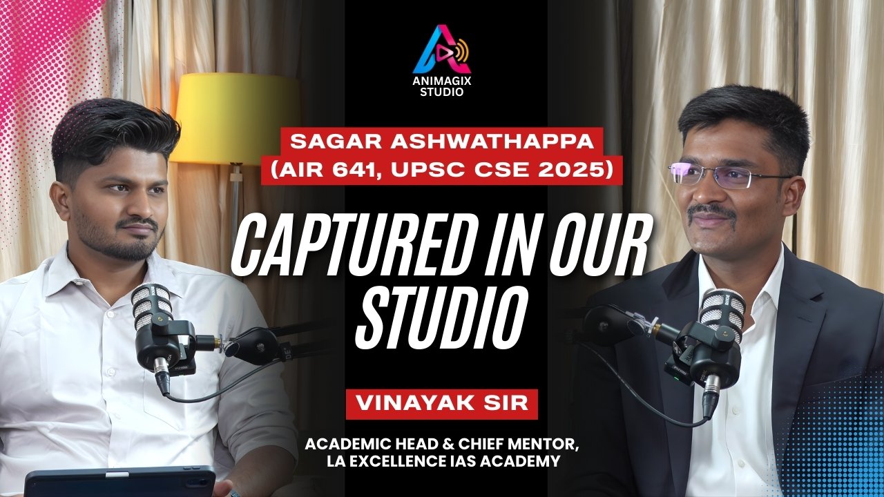 LA Excellence IAS Academy - Sagar Ashwathappa & Vinayak Sir in Koramangala, Bangalore