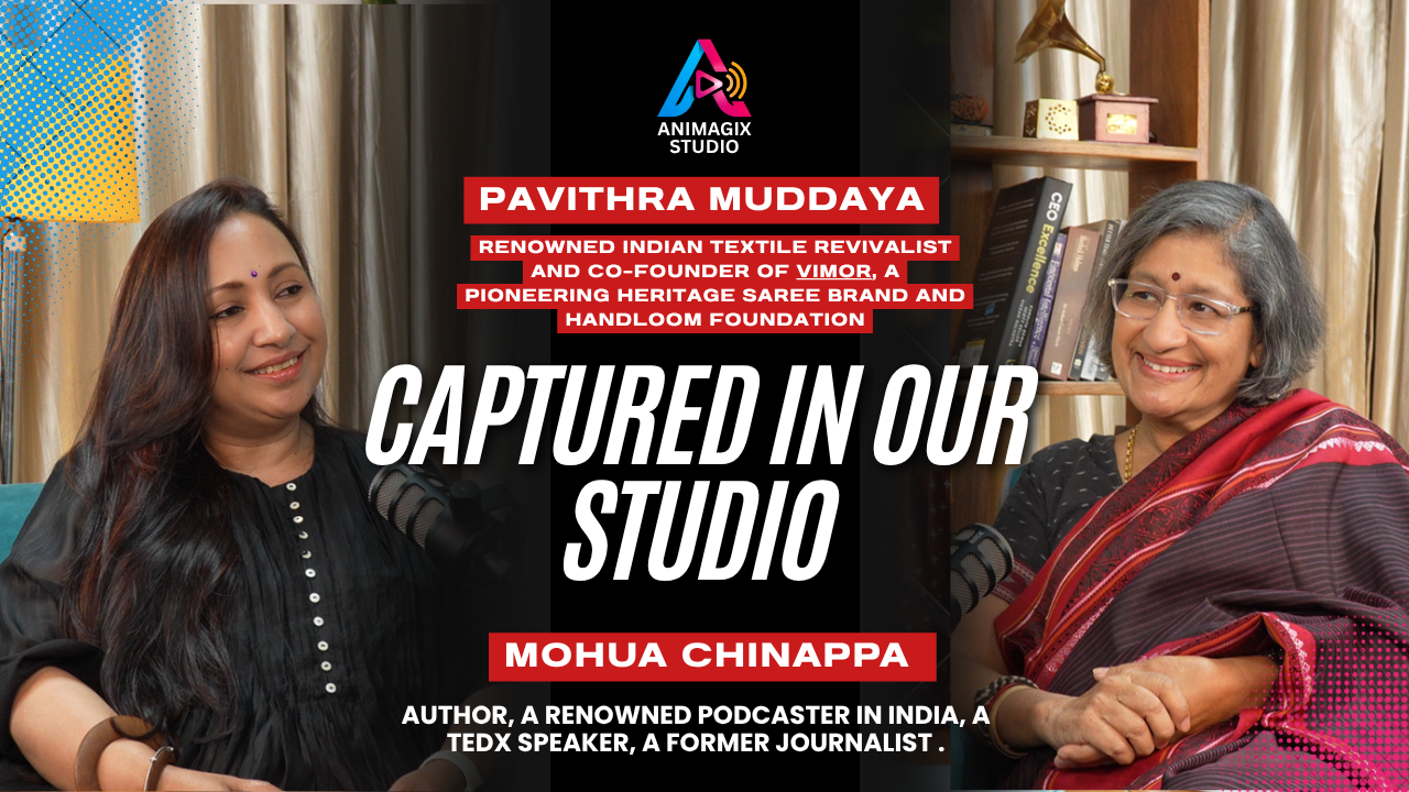 Pavithra Muddaya & Mohua Chinappa podcast heritage in Koramangala, Bangalore